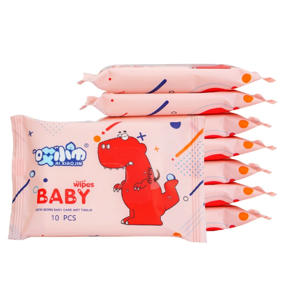 恐龍小濕巾10片裝